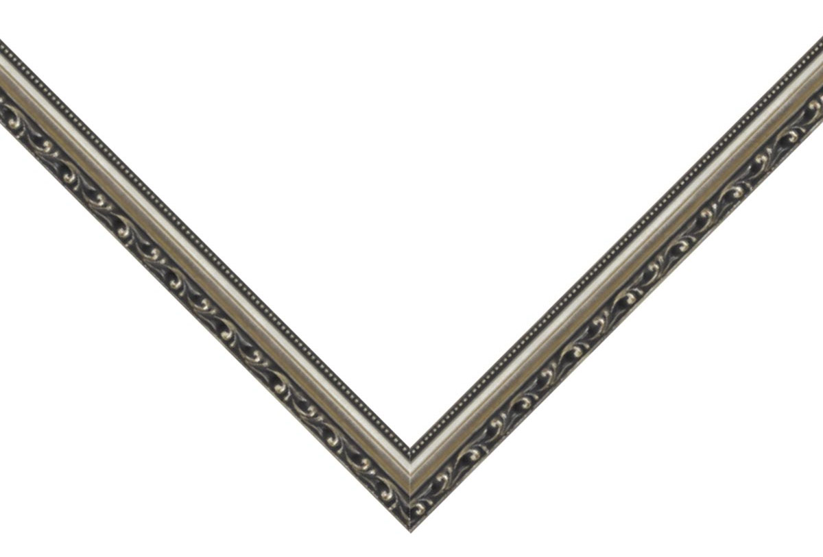 Museum Silver moulding with burnished finish