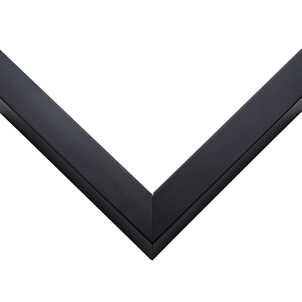 Wide Profile Ebony moulding in matte black