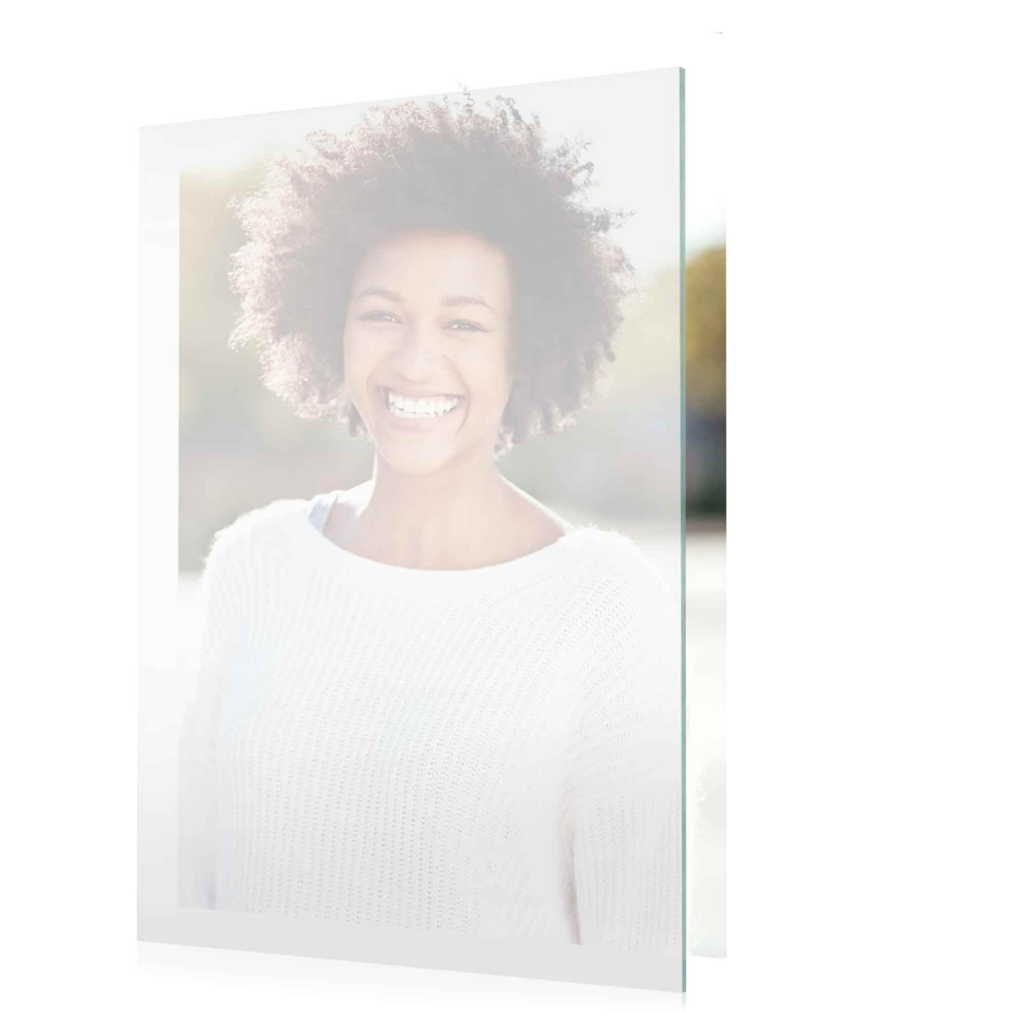 Non-glare acrylic glazing sample diffusing reflections